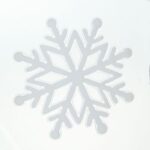 Наклейка для  окон  "Снежинка" 14х14 см, пластик