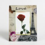 Фоторамка "Любовь в Париже" 10х15см, стекло