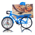Фоторамка с часами "Велосипед" 10х15 см, 5,6х21,5х18 см, пластик