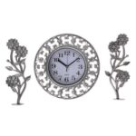 Часы настенные с декором "Гафете", d-25 см, пластик