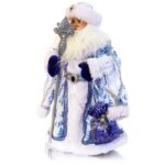 Дед Мороз с мешком, музыкальный, интерактивный  h-50см, текстиль /пластик