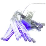 Электрогирлянда "Сосульки" светодиодные  , h-20см, l-3м,  8шт, цвет микс,  пластик