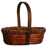Корзинка плетенная с ручкой, 24*22*29, лоза
