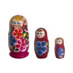 Матрешка, 3 места, h-11см, дерево