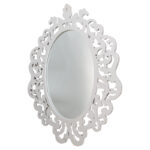 Зеркало настенное "Белые узоры", 45*60см, пластик/стекло