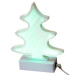 Декоративный светильник LED с хромированным покрытием, напольный, h-150см, металл/стекло