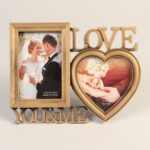 Фоторамка - "Любовь - это ты и я" на 2 фото 10х15, 13х13 см, пластик