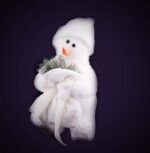 Снеговик, h-32см, пр-во Англия, папье маше