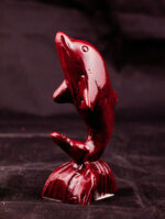 Дельфин на подставке, h-10см, полиустон