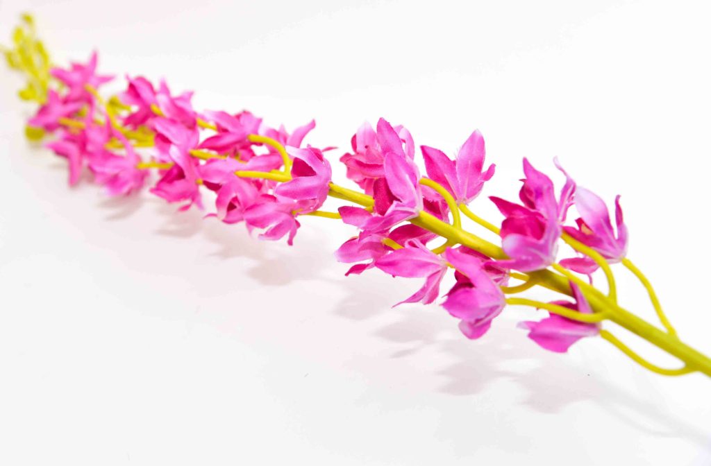 Искусственные цветы "Бутончики на стебле", h-120см, пластик/текстиль