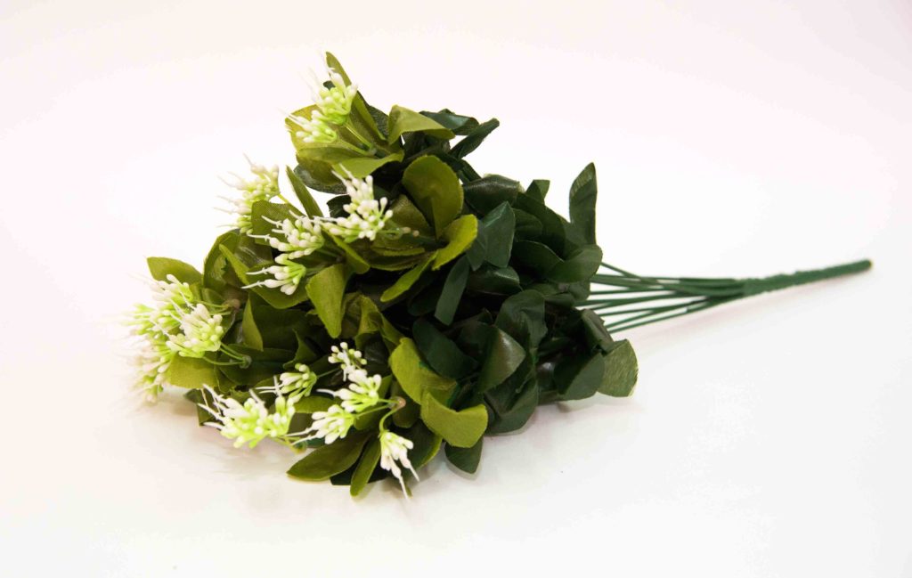 Искусственные цветы "Травка", букет, h-42см, пластик/текстиль