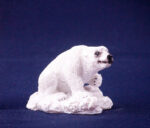 Белый медведь, h-5см, керамика