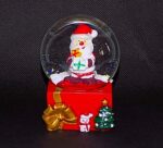 Снежный шар "Подарок", d-6см, пластик/стекло