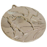 Медаль «Кикбоксинг» серебро, металл