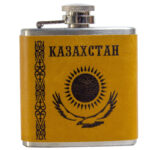 Фляжка "Казахстан", 90мл, металл