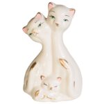 Сувенир "Коты семья", h-13см, керамика