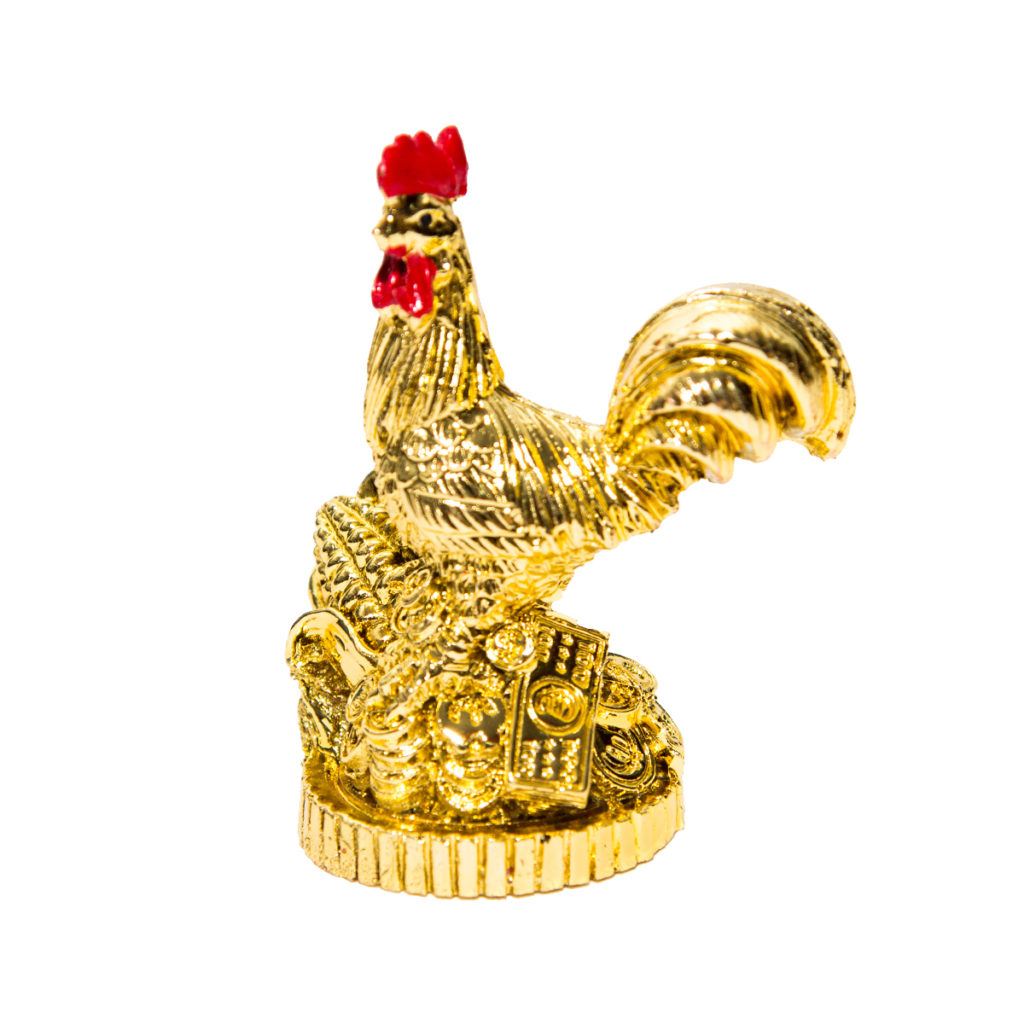 Сувенир "Петушек золотой", h- 7см, полиустоун
