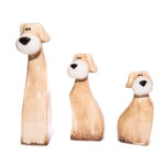 Сувенир "Семья собак", 3шт, керамика