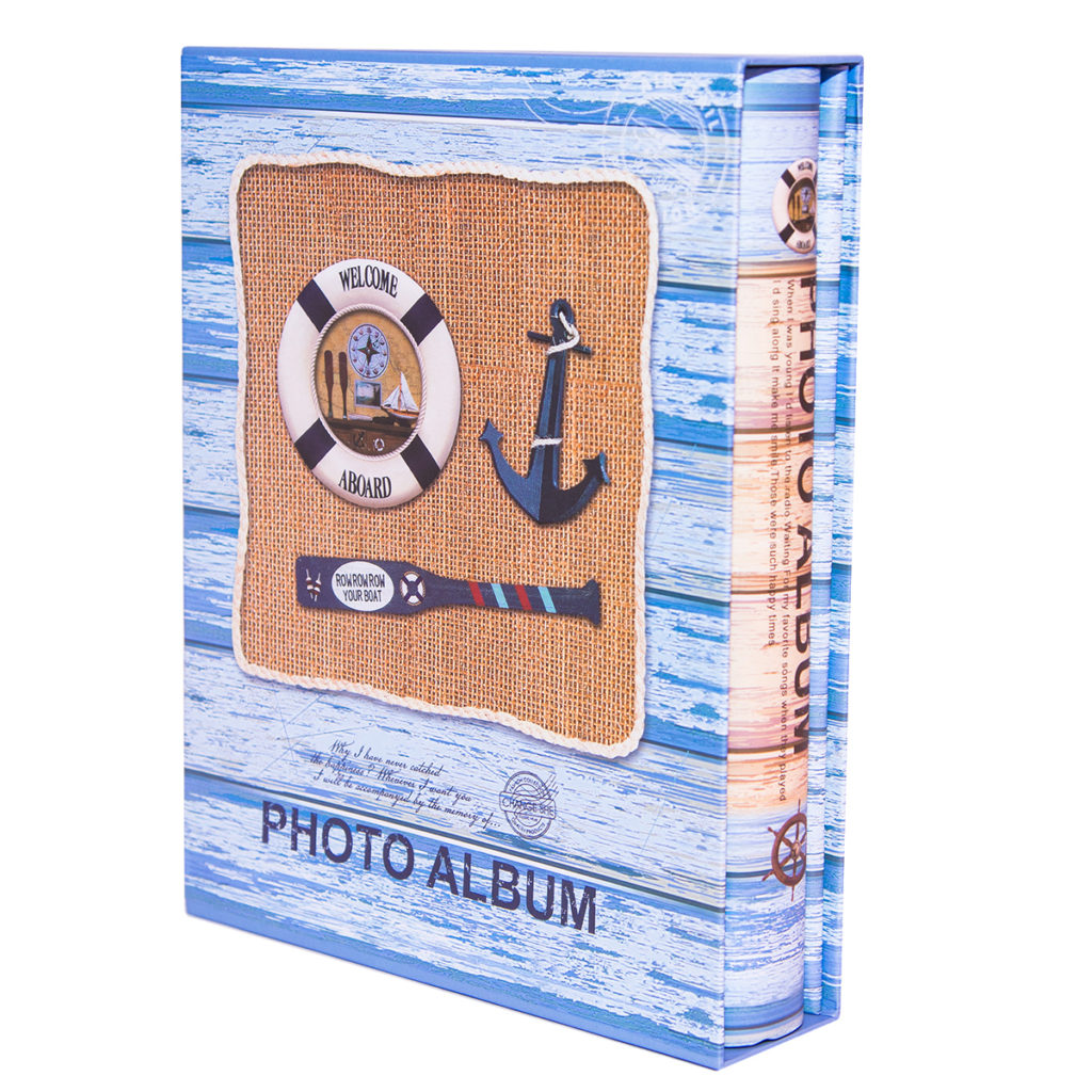 Фотоальбом детский «Море» для 100 фото в подарочной коробке, 26*21см, картон
