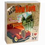 Фотоальбом "Нью-Йорк", для 40 фото в подарочной коробке, 17*14см, картон
