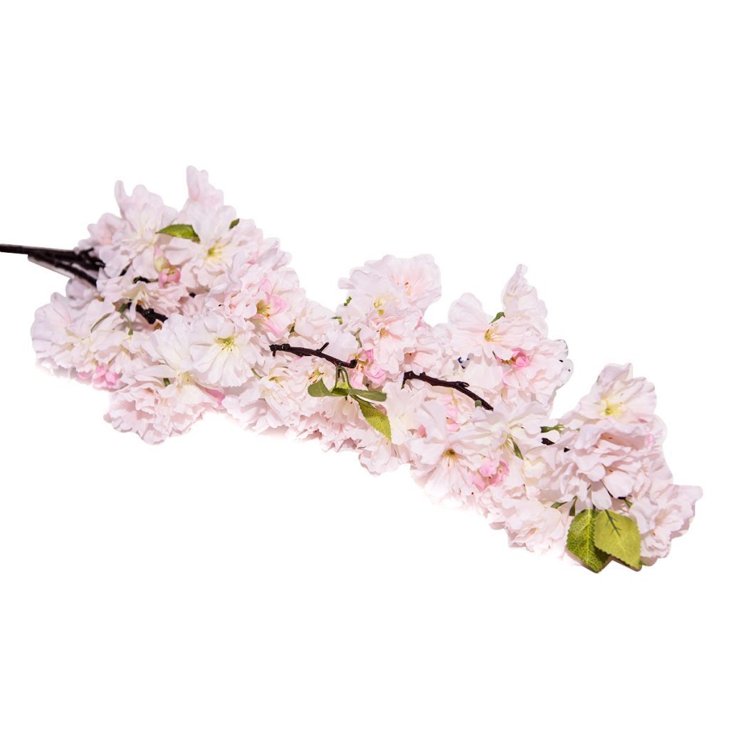 Цветы искусственные "Ветка сакуры", h-1,5м, пластик/текстиль