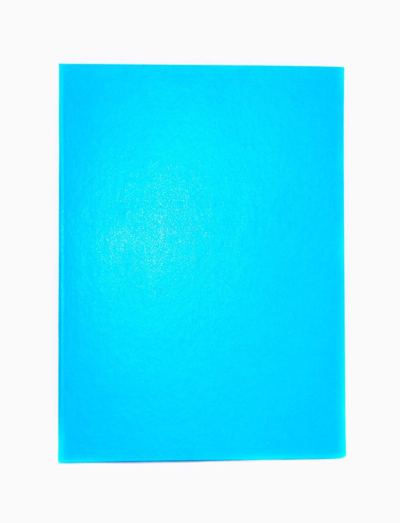 Адресная папка без надписи, голубого цвета, бумвинил, А5