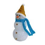 Сувенир "Снеговичок", светящийся, h-15см, пластик