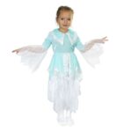 Карнавальный костюм "Мальвина", платье, штанишки, 5-7 лет, цвет бело-голубой, текстиль