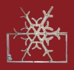 Сетевое панно "Снежинка", LED, 1,10х1,2м, уличная, пр-во Греция, пластик