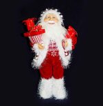 Санта Клаус в красном костюме, h-40см, текстиль