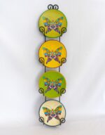 Панно-тарелка "Бабочка", 4шт в наборе, d-12см, керамика