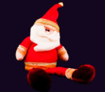Снеговик/Санта - шапка с ромбиками, пуговички, текстиль