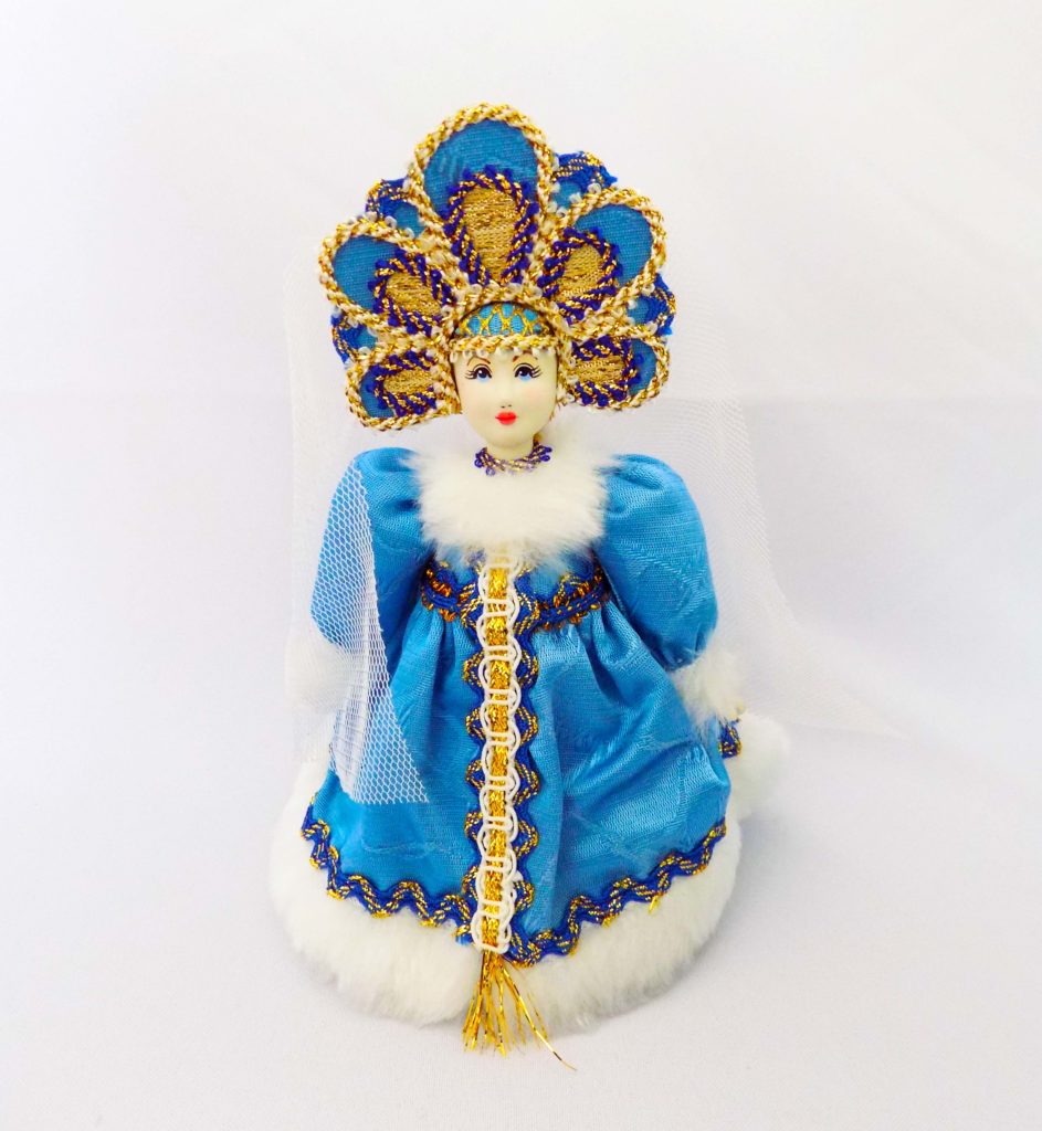 Кукла "Снегурочка", h-15см, ткань
