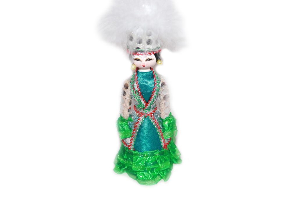 Кукла- в национальном.костюме, h-19см, текстиль