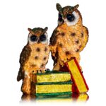 Статуэтка "Два филина на книгах", h-22 см, полиустон