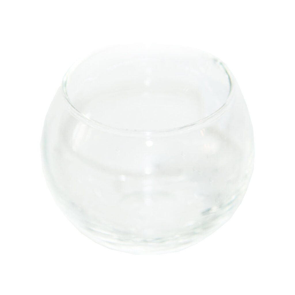 Подсвечник на 1 свечу "Прозрачный шар", 5*6,5*6,5 см, стекло