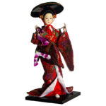 Кукла коллекционная "Японка", h-30 см,  текстиль, пенопласт