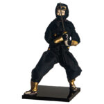 Кукла коллекционная "Чёрный ниндзя с мечом", 25*12,5*12,5 см , текстиль, пенопласт