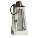 Лампа декоративная керосиновая, 14х18х30 см, цвет красный , метал, стекло