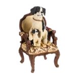 Статуэтка "Собаки в кресле", h-18,5см,полистоун