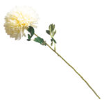 Цветы искусственные "Хризантема" h- 48см, белый, пластик