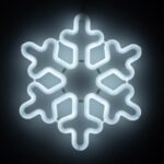 Декоративная фигура светодиодная "Снежинка",  30х30х2см, 220v, пластик, металл