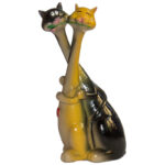 Фигурка "Кошка с котом - танго", 17,3х7х4,2см, полистоун