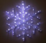 Светодиодная "Снежинка", 39х39х2 см, 50 LED, 220V, цвет белый, акрил