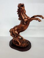 Статуэтка -лошадь на дыбах, цвет коричневый, 19*33 см, полистоун