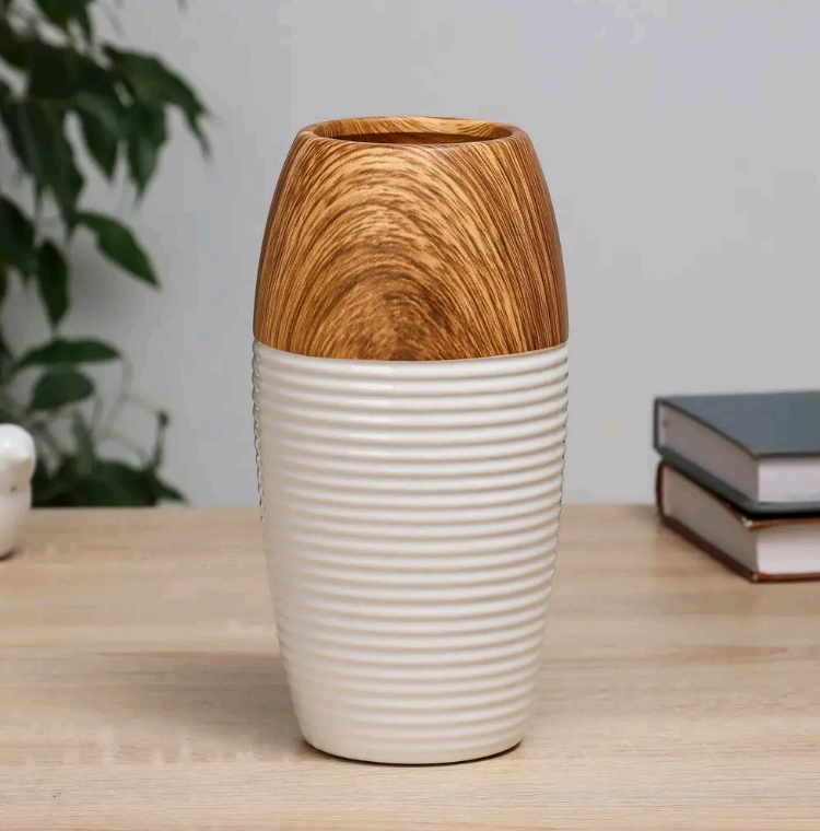 Ваза настольная "Теа", 8*8*20 см, керамика