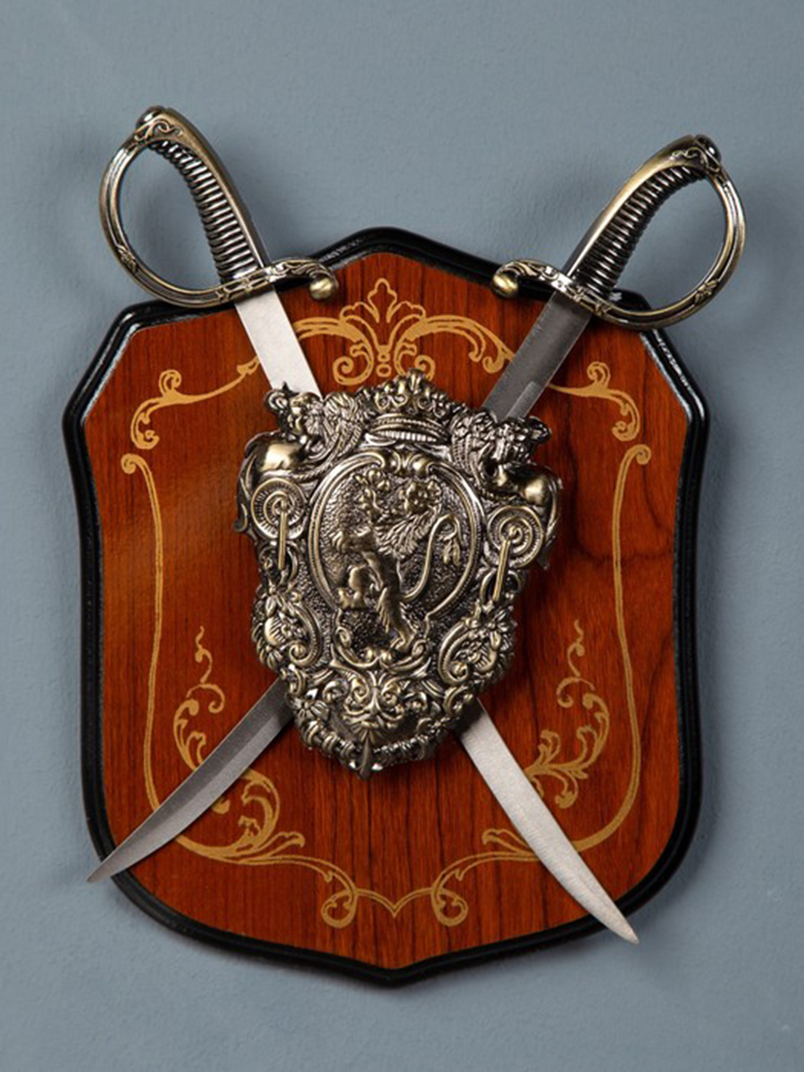 Сувенир геральдика "Лев и две сабли"