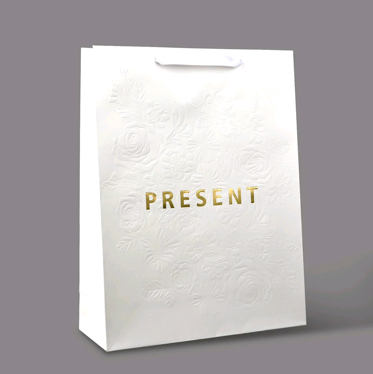 Пакет ламинированный вертикальный "Present", 31*40*11,5 см, картон