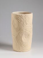 Ваза настольная "Гуидо", 23*13 см, цвет белый, керамика