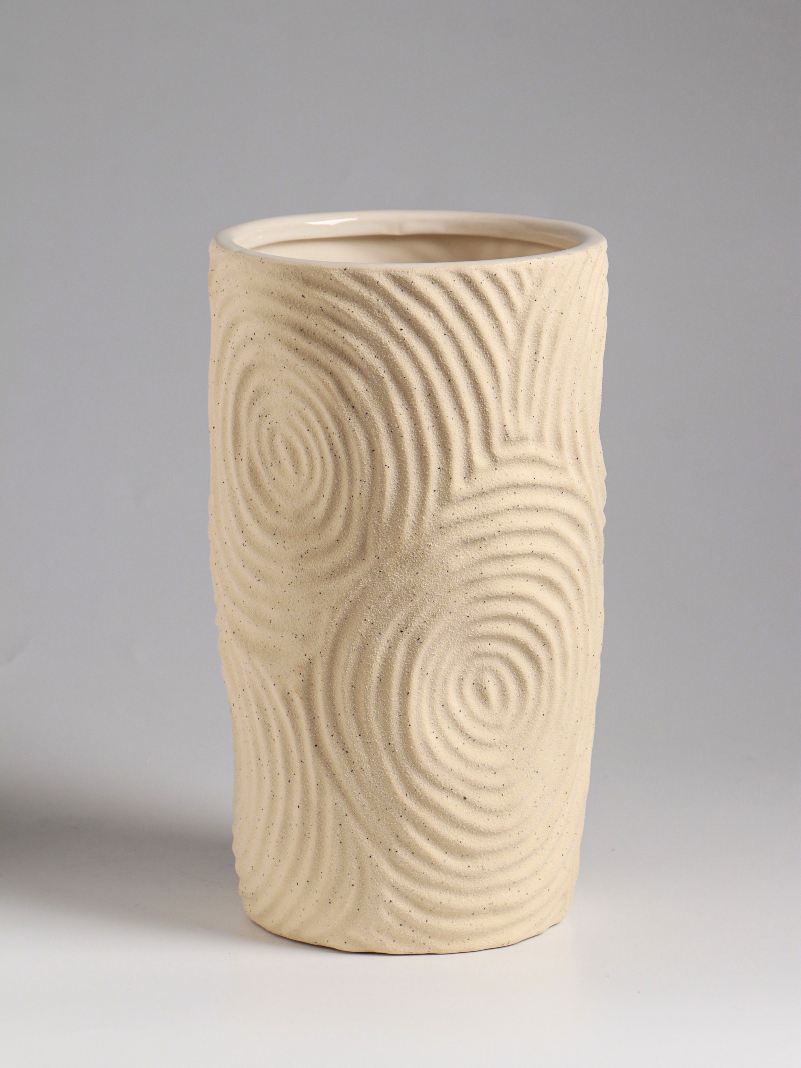 Ваза настольная "Гуидо", 23*13 см, цвет белый, керамика